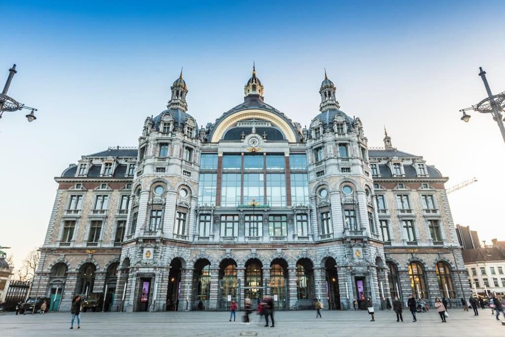 Cosy Appartement Met Tuin In Centrum Antwerpen Gratis Parking Free Parking! ภายนอก รูปภาพ