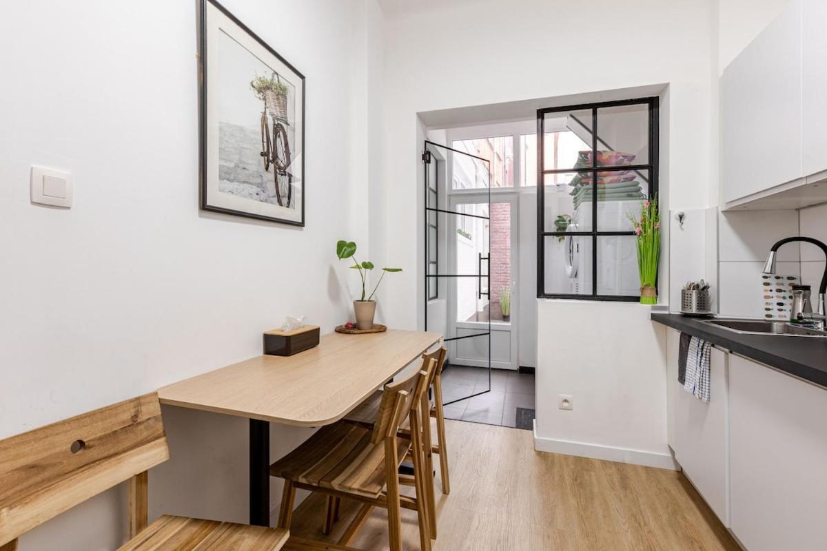 Cosy Appartement Met Tuin In Centrum Antwerpen Gratis Parking Free Parking! ภายนอก รูปภาพ