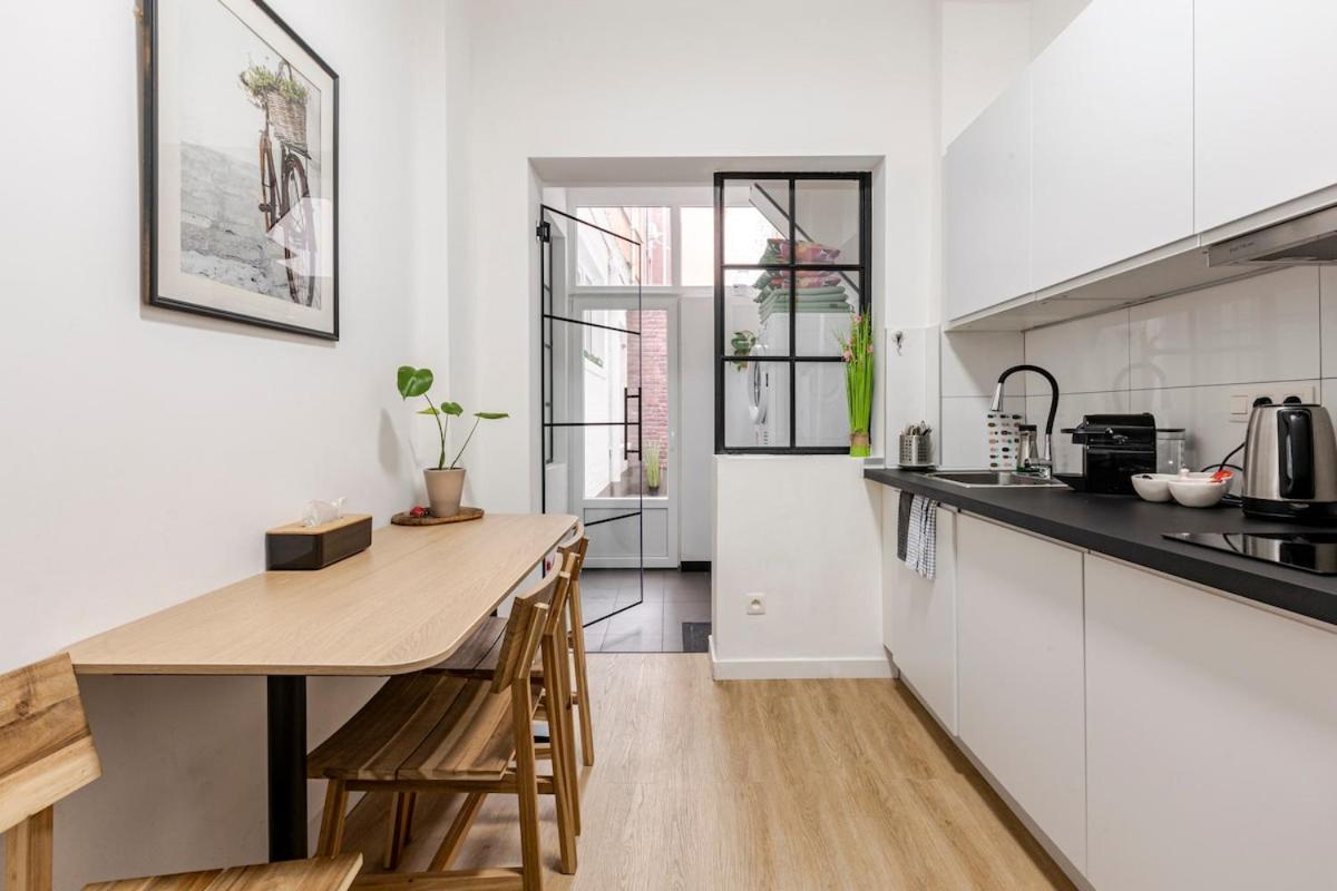 Cosy Appartement Met Tuin In Centrum Antwerpen Gratis Parking Free Parking! ภายนอก รูปภาพ