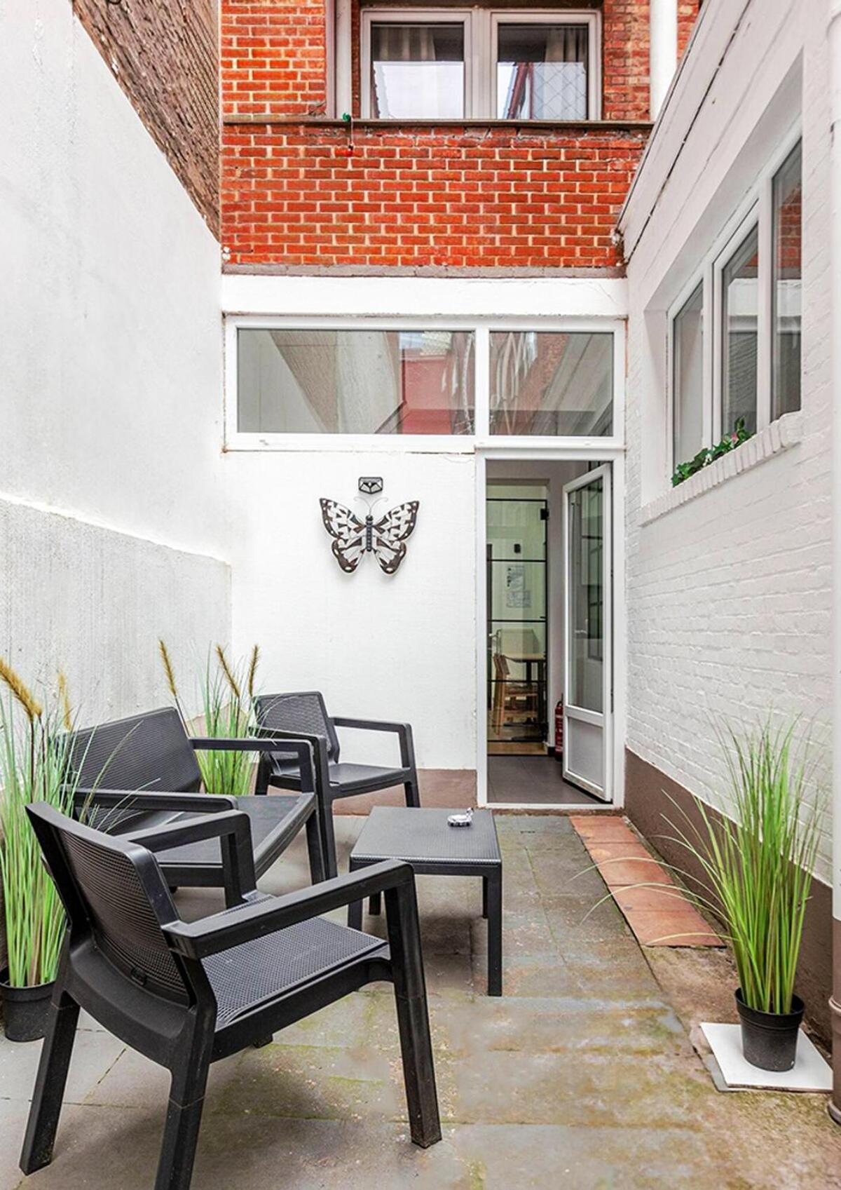 Cosy Appartement Met Tuin In Centrum Antwerpen Gratis Parking Free Parking! ภายนอก รูปภาพ